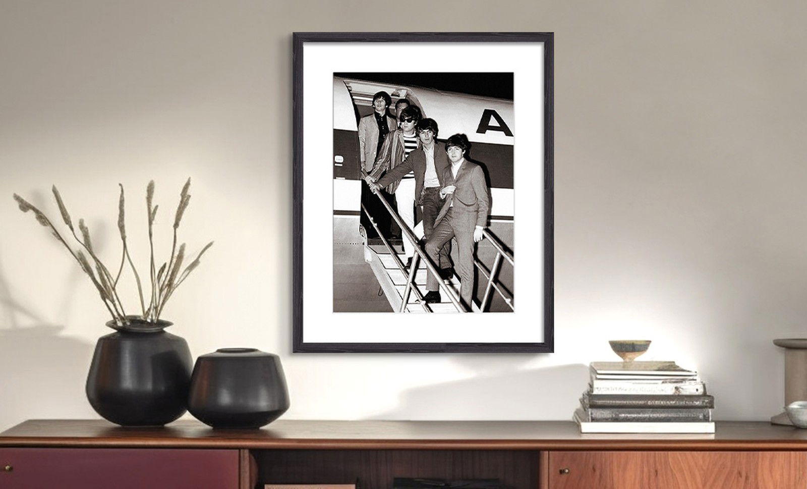 The Beatles Arriving by Classic Collection I - Darlings - Small Limited Edition. 30x40.