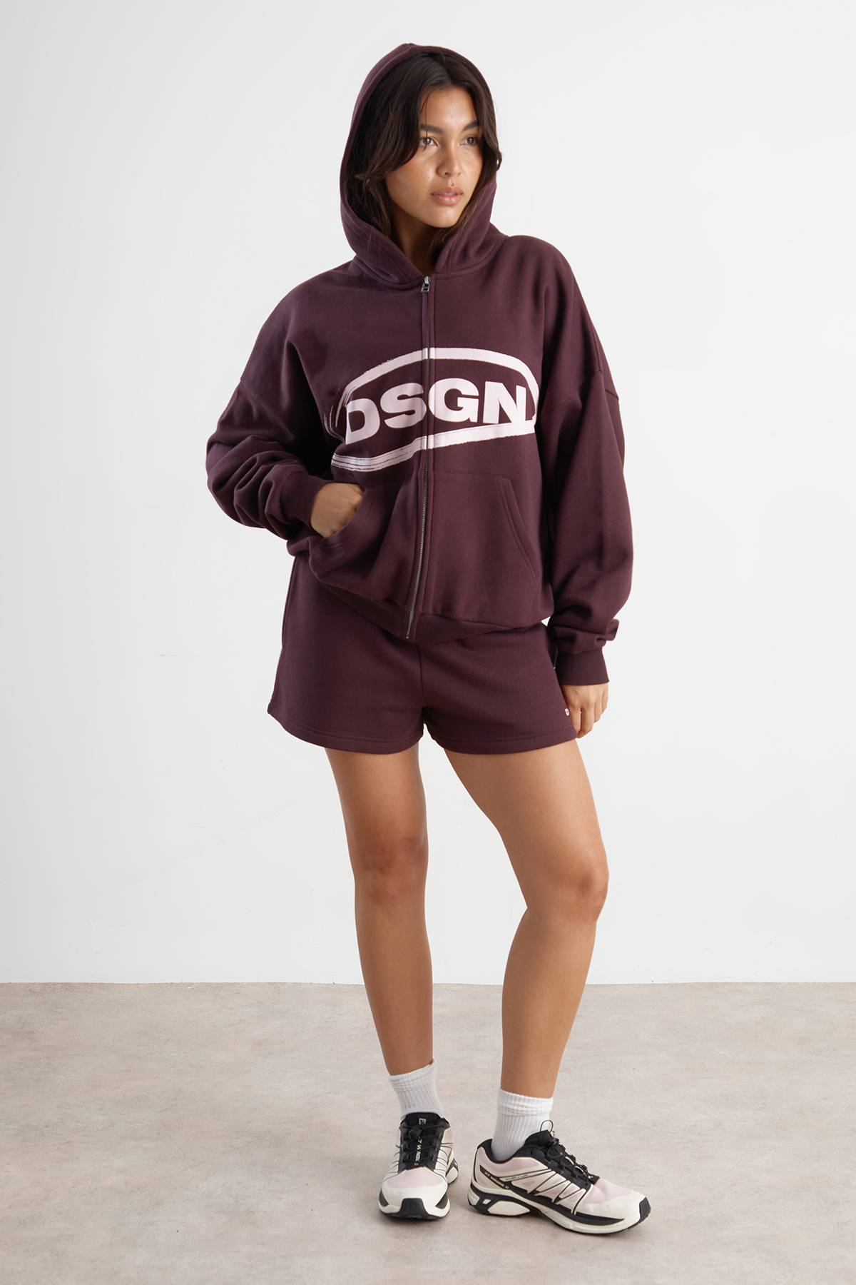 Sweat À Casynthétiqueche Oversize Zippé Dsgn Studio