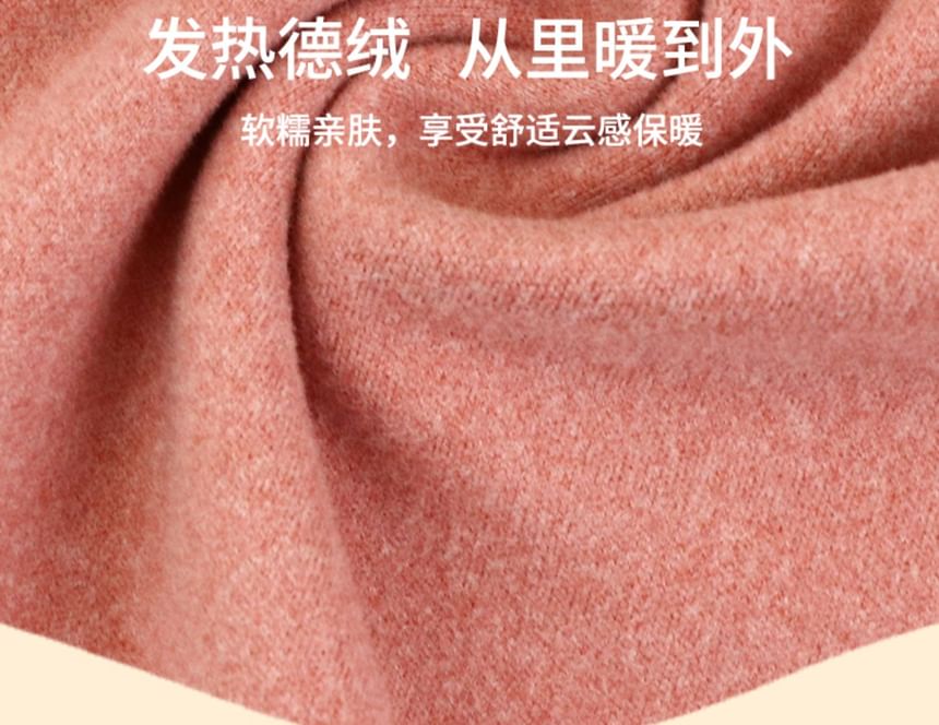 JVL - T-shirt met lange mouwen en mockneck, effen