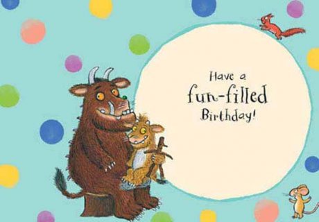 Age 3 Gruffalo's Child Card