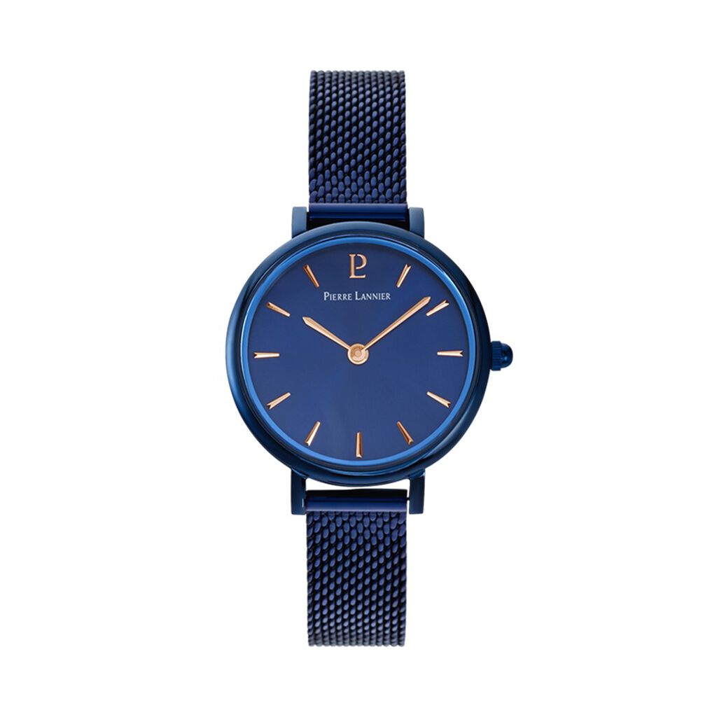 Montre Lannier Pierre Nova Acier Bleu