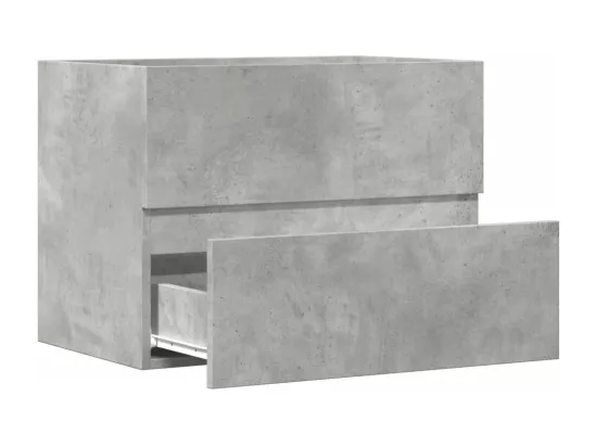 Armoire de salle de bain gris béton bois d'ingénierie