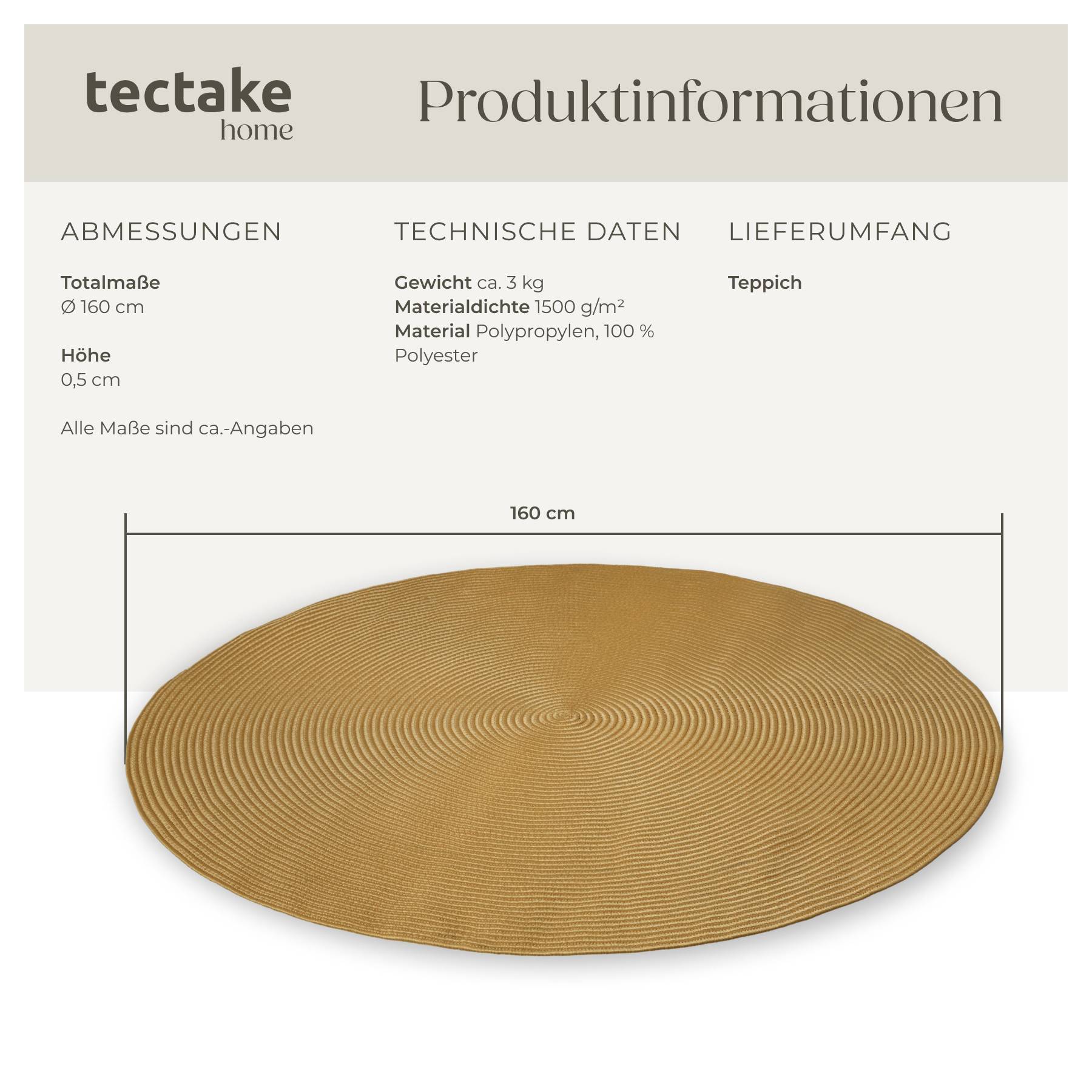 Geflochtener Teppich Raya