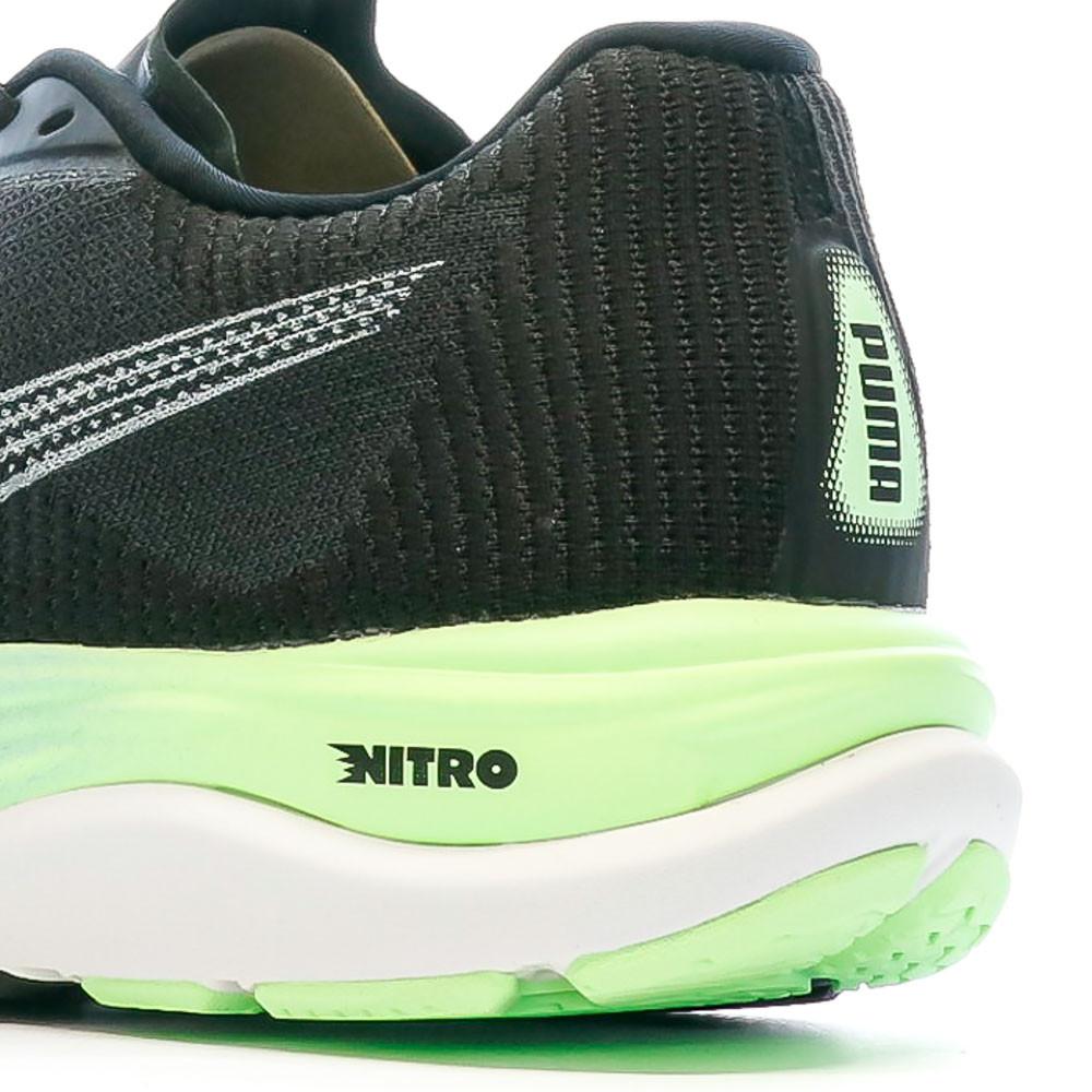 Puma Chaussures de Running Noire/Verte Homme Puma Velocity Nitro