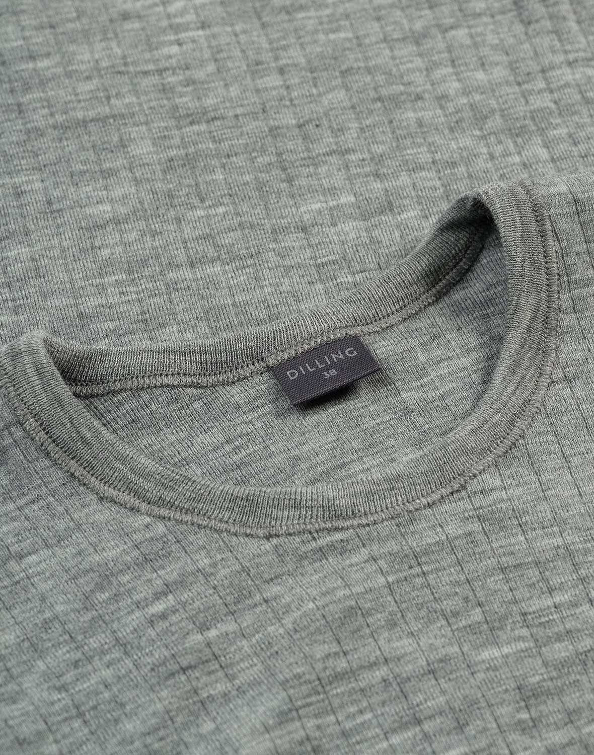 Shirt van merinowol voor dames in Grijsmelange