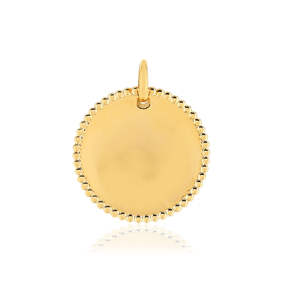 Pendentif plaqué or personnalisable