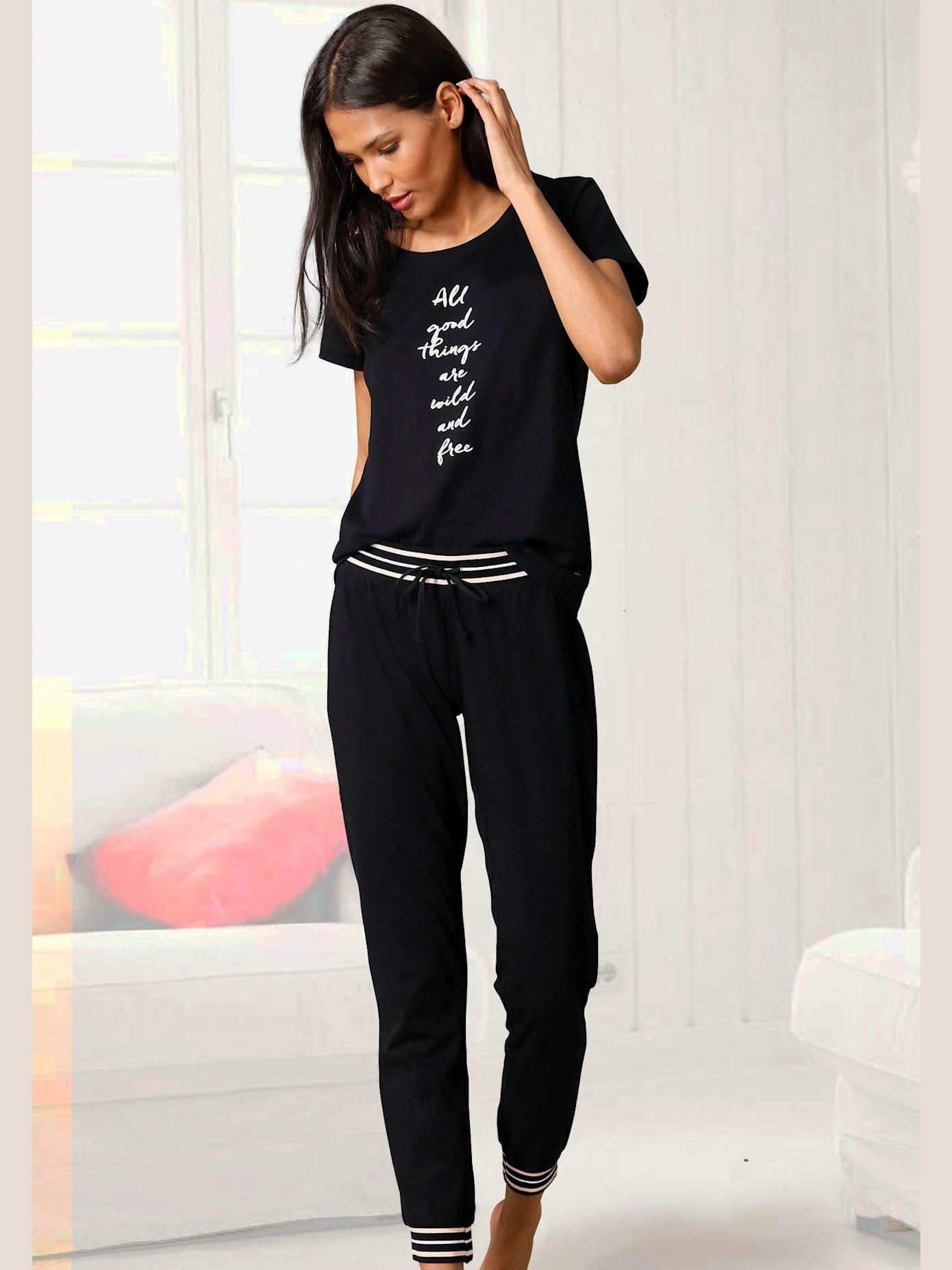 Pyjama avec imprimé devant