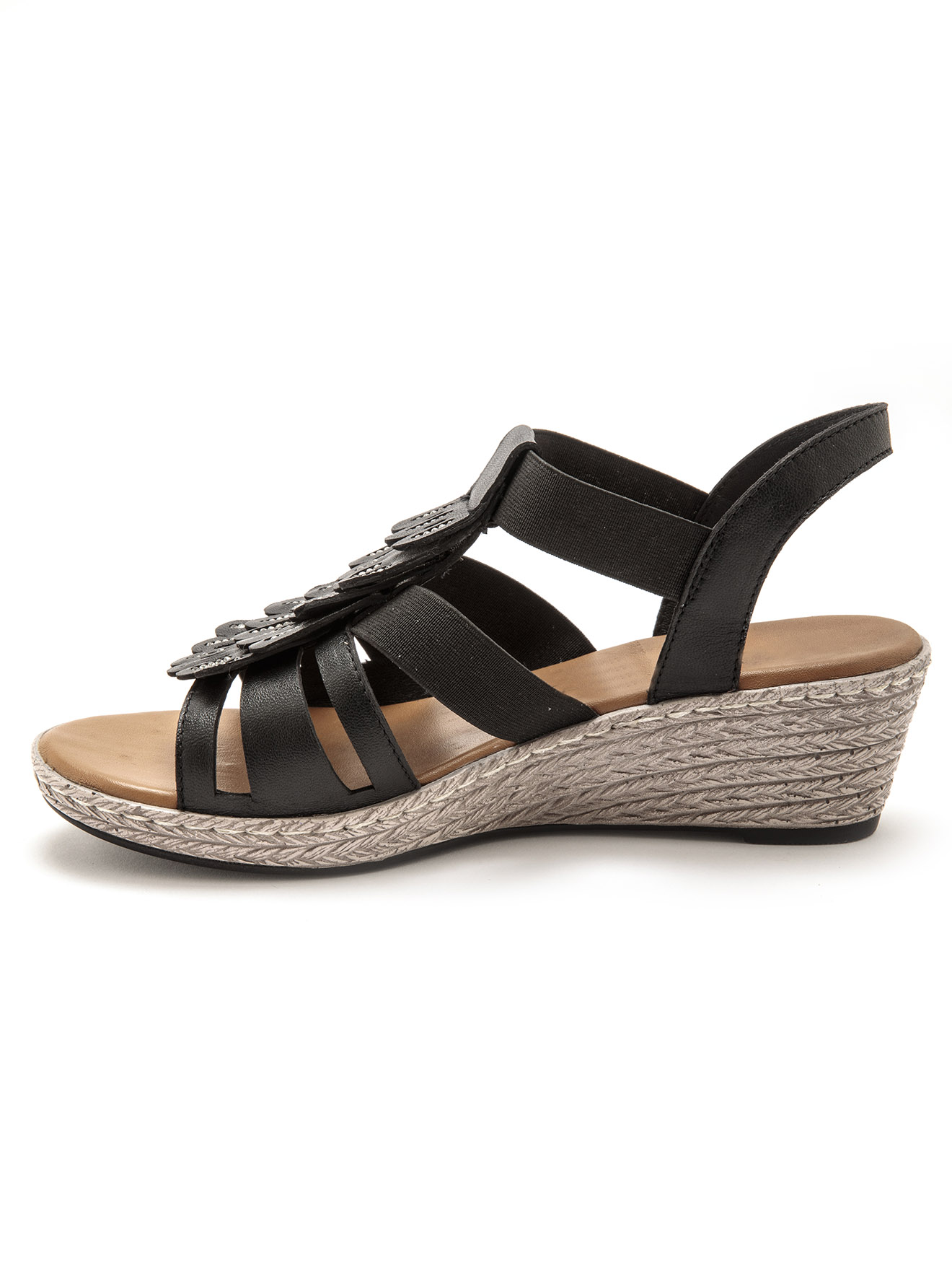 Sandales fantaisie en cuir