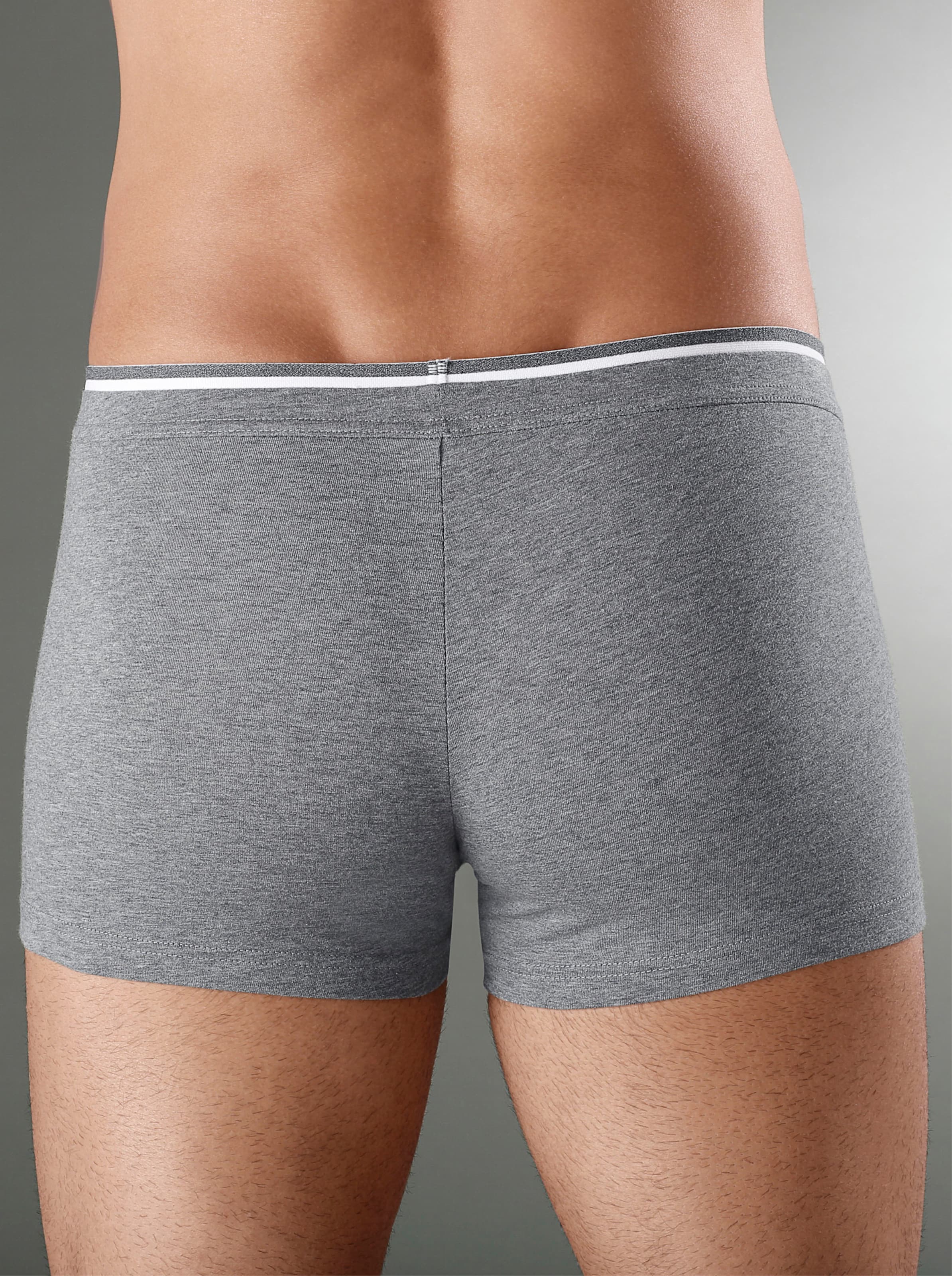 wäschepur men Pants in grau-meliert
