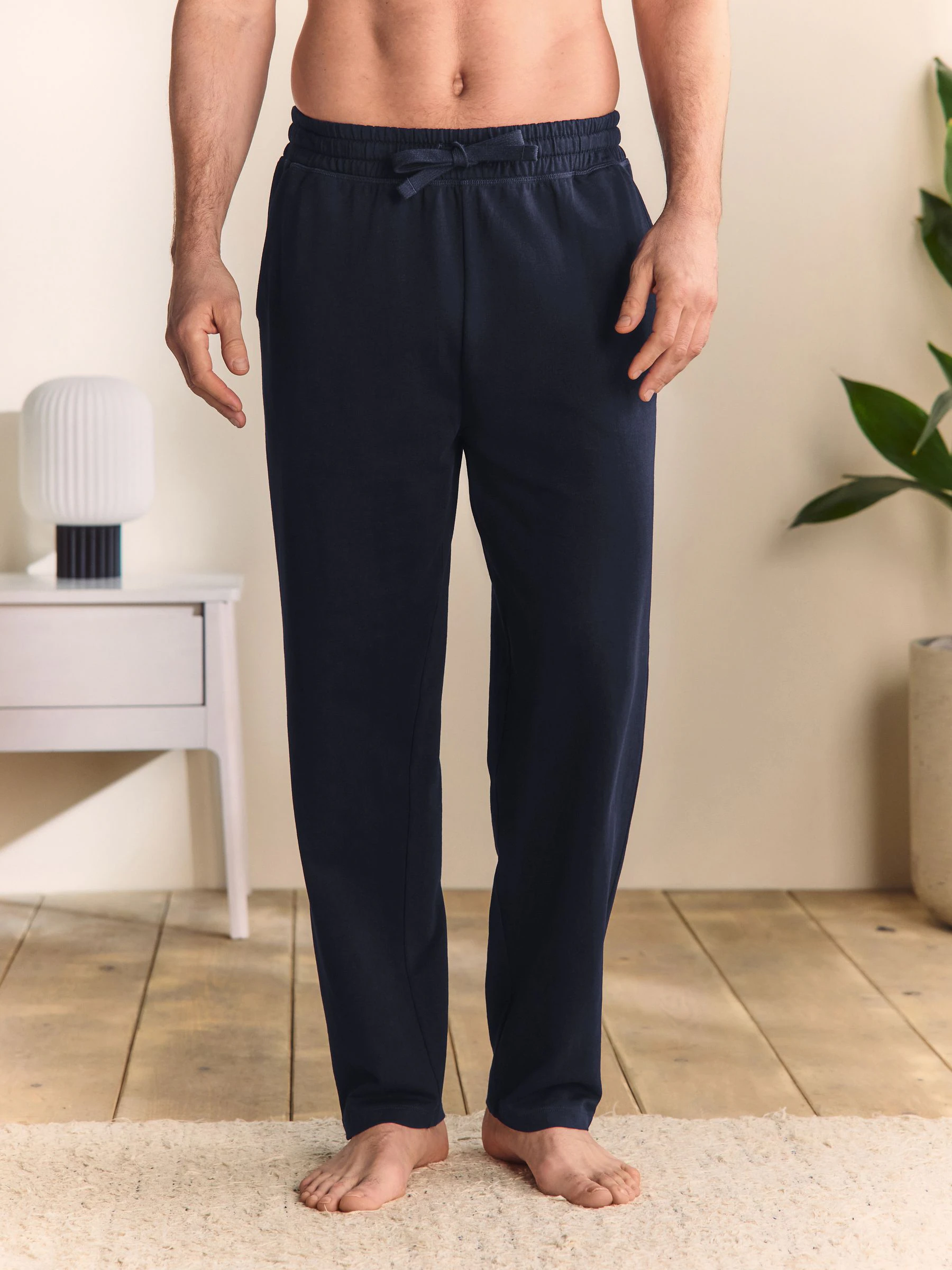 Donkerblauw - Open - Dunne joggingbroek