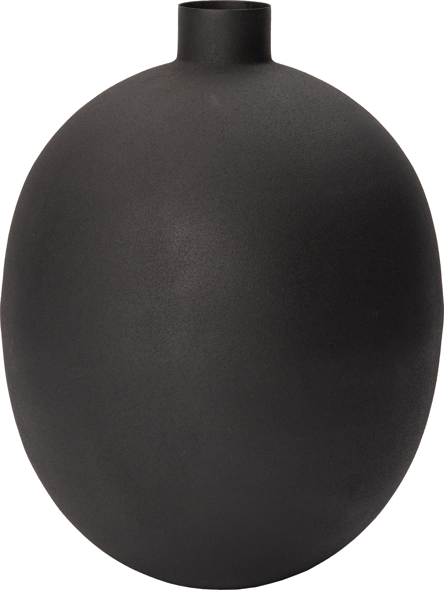 Intratuin vaas Vigo zwart D 30 H 42 cm