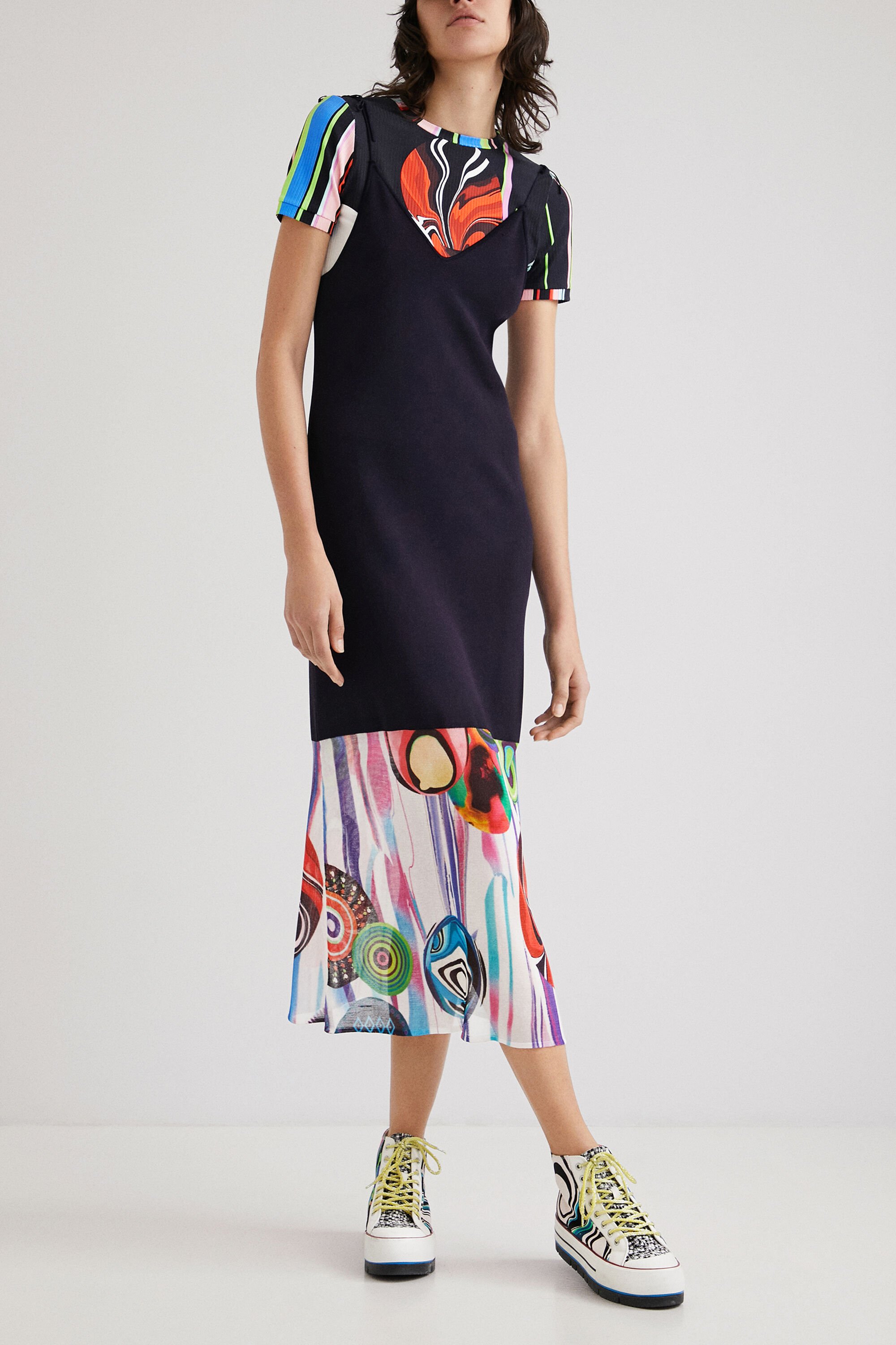 Robe ourlets imprimés