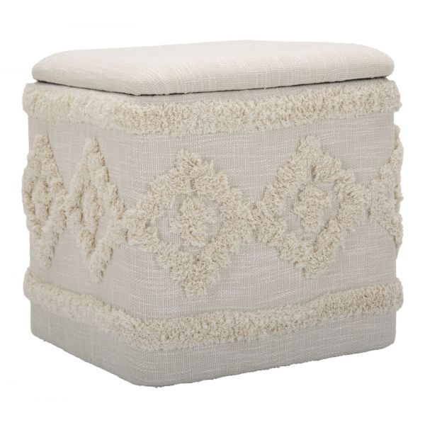 Mauro Ferretti Recipiente Puff Quadrado Damasco cm 40X40X40 - 1427350000