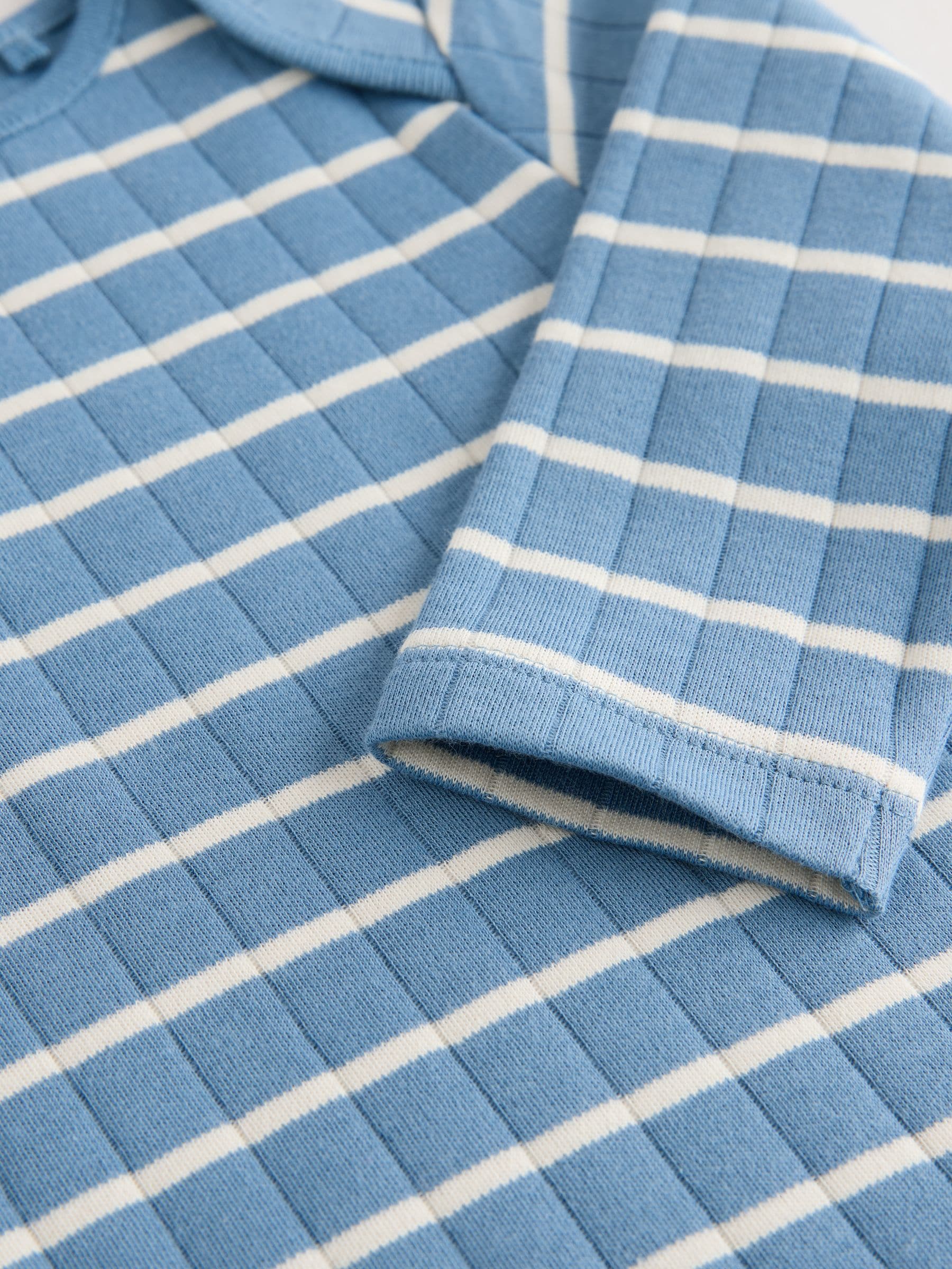 Blauw - Verpakking van 5 rompertjes met lange mouwen
