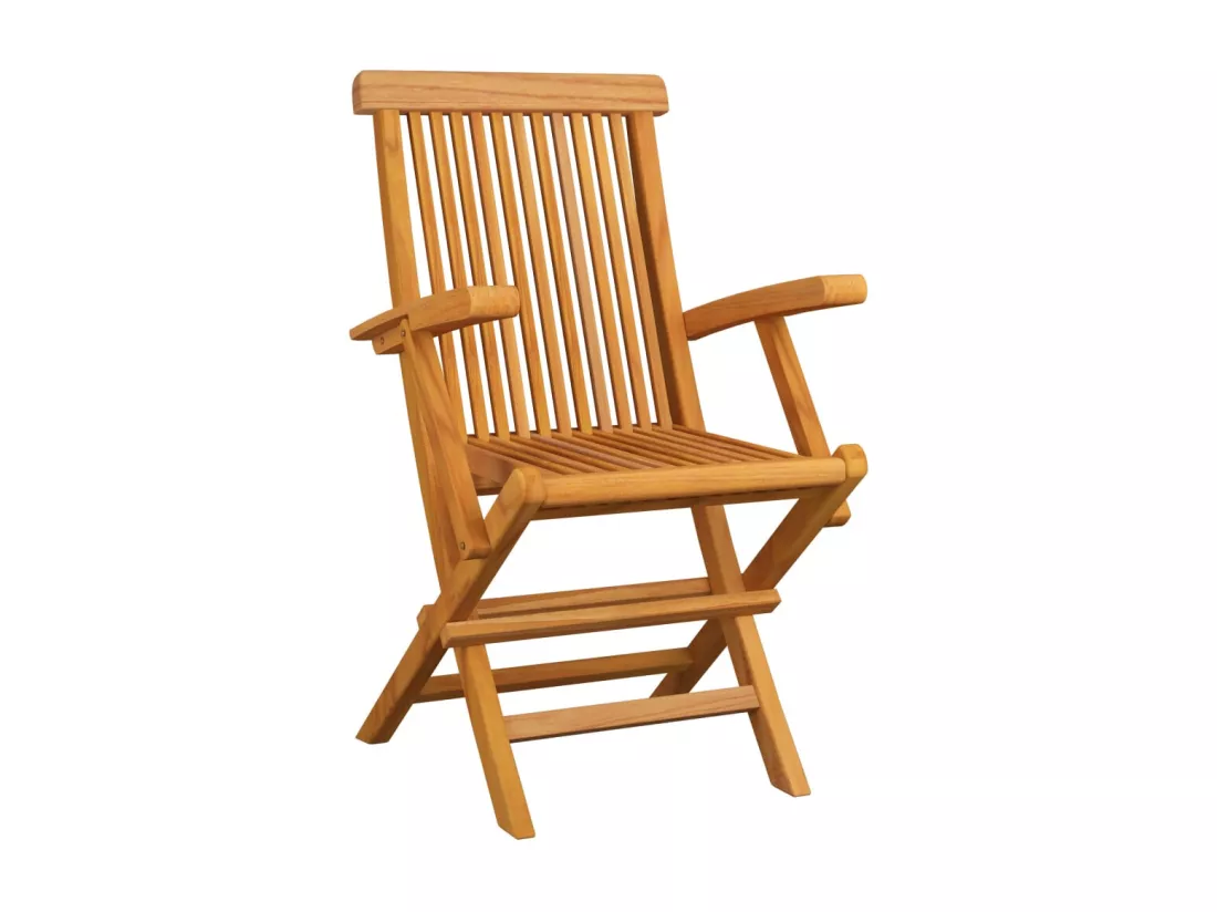 Chaises de jardin avec coussins gris 6 pièces Bois de teck massif