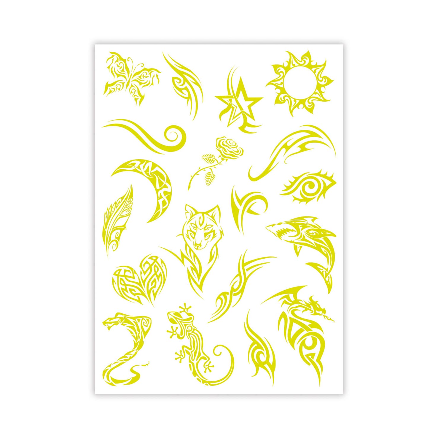 Clementoni Crazy Chic - Urban Tattoos Glow in the Dark