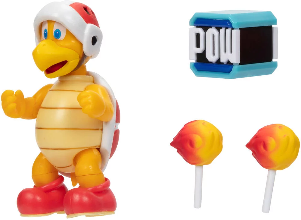 NITENDO SUPER MARIO - SET FIGURINE FRERE PYRO JR 10 CM