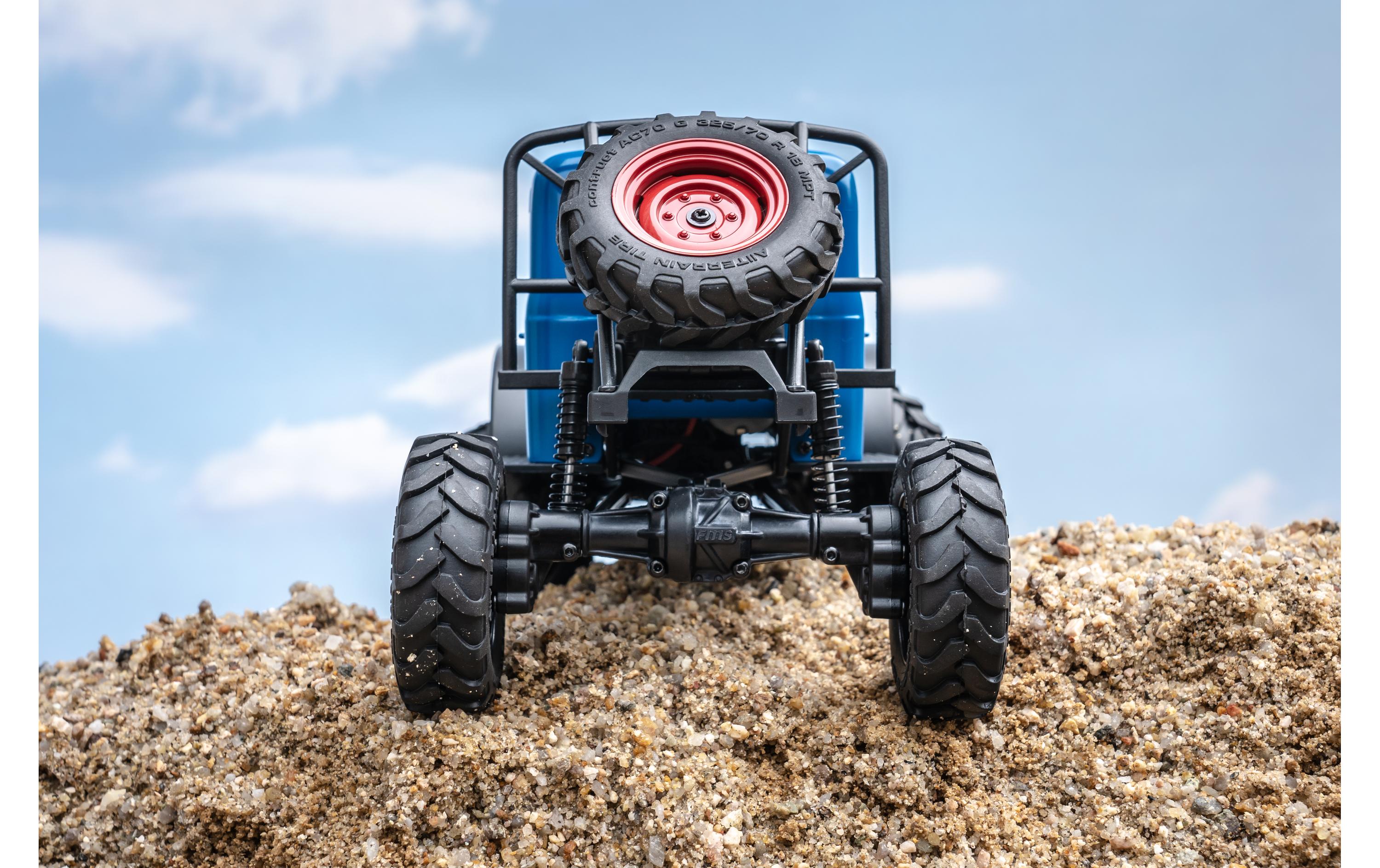 Scale Crawler FCX24 Power Wagon Mud-Racer, Blau 1:24, RTR<br>Rock Crawler im Miniformat mit 2-Gang Getriebe