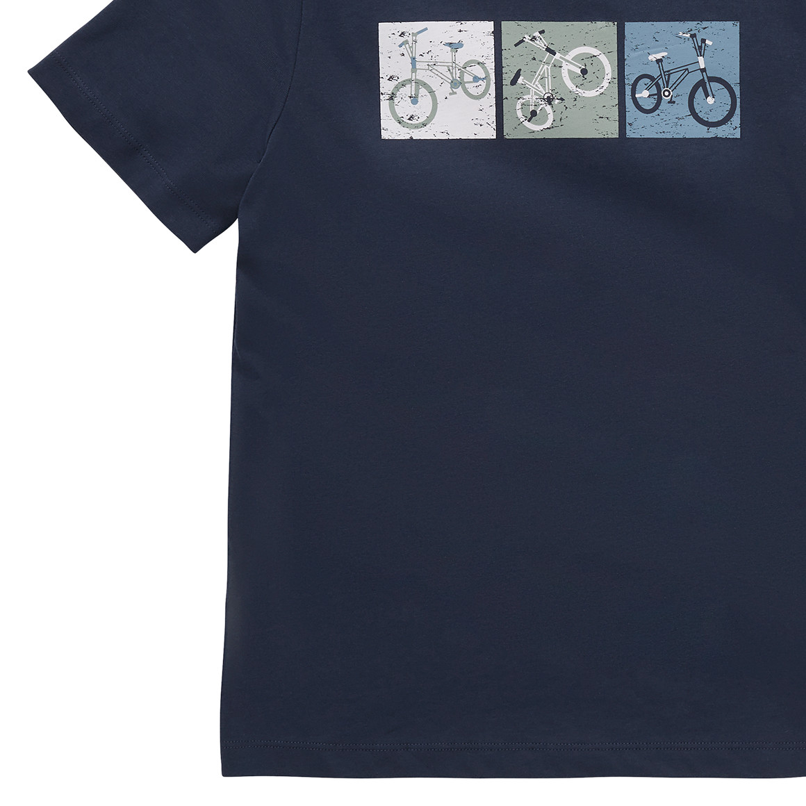 Topolino Jungen T-Shirt mit Fahrrad-Print dunkelblau