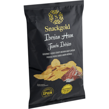 Snackgold Iberian Ham Gourmet Potato Crisps 125 g