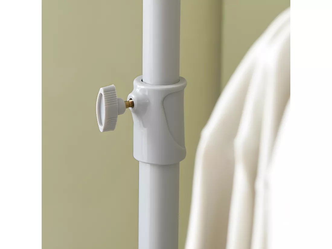 SoBuy Télescope Garde-Robe Système Herkule, 2 Barres Portant de vêtement Largeur (62-110cm) x Hauteur (200-270cm), FRG109-HG