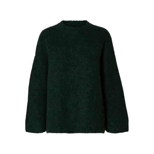 Selected Femme Gabella Striktrøje, Scarab, XL