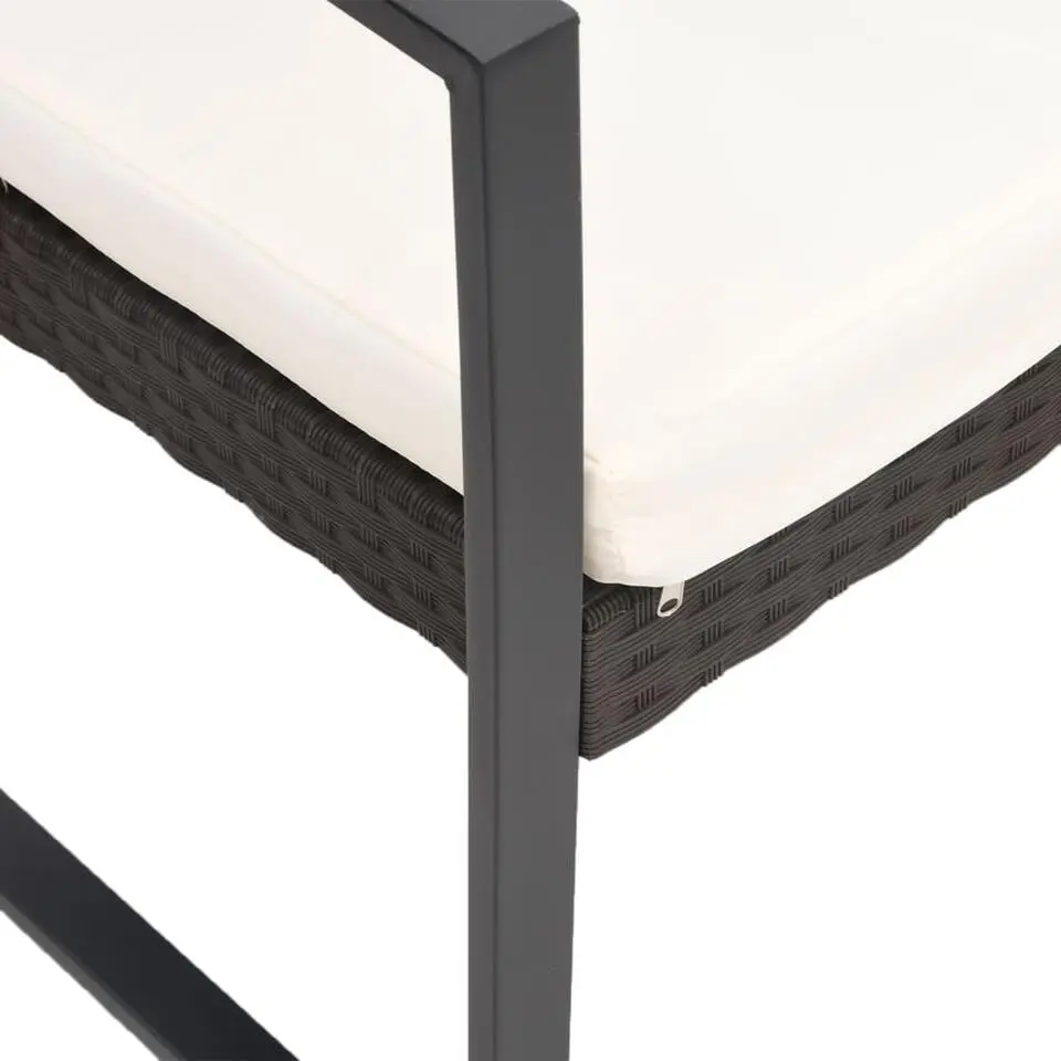 vidaXL - Tuinstoelen - Zwart - Polypropyleen - 2 stuks