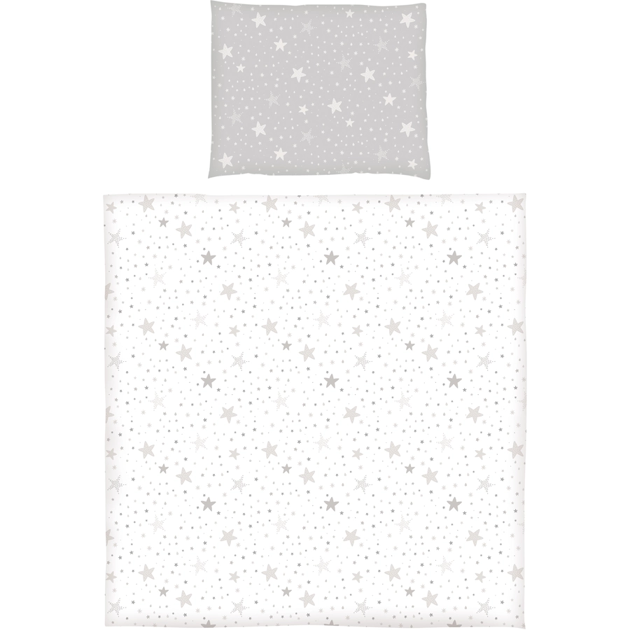 Dr. Sonne Wendebettwäsche Sternenhimmel taupe 80 x 80 cm