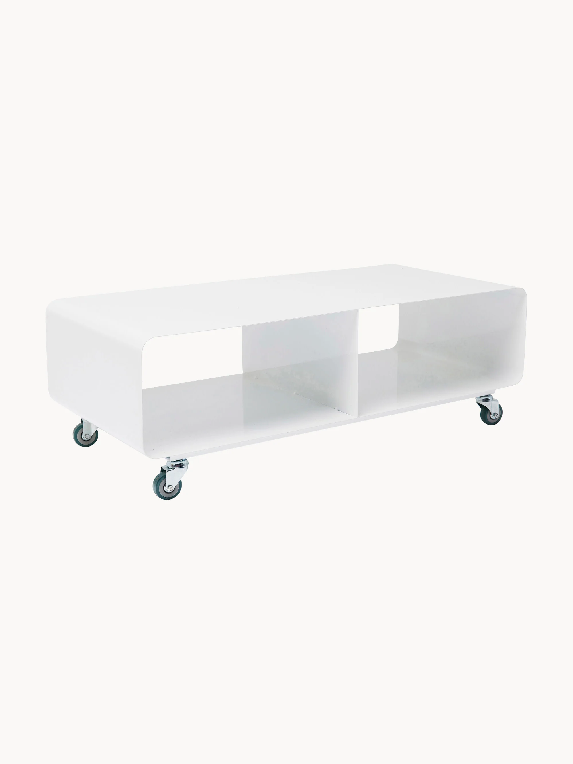 Metalen tv-meubel Lounge M met wielen