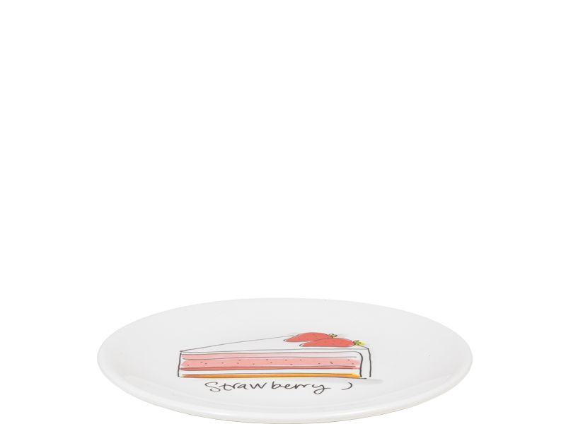 Bord 18 cm Strawberry