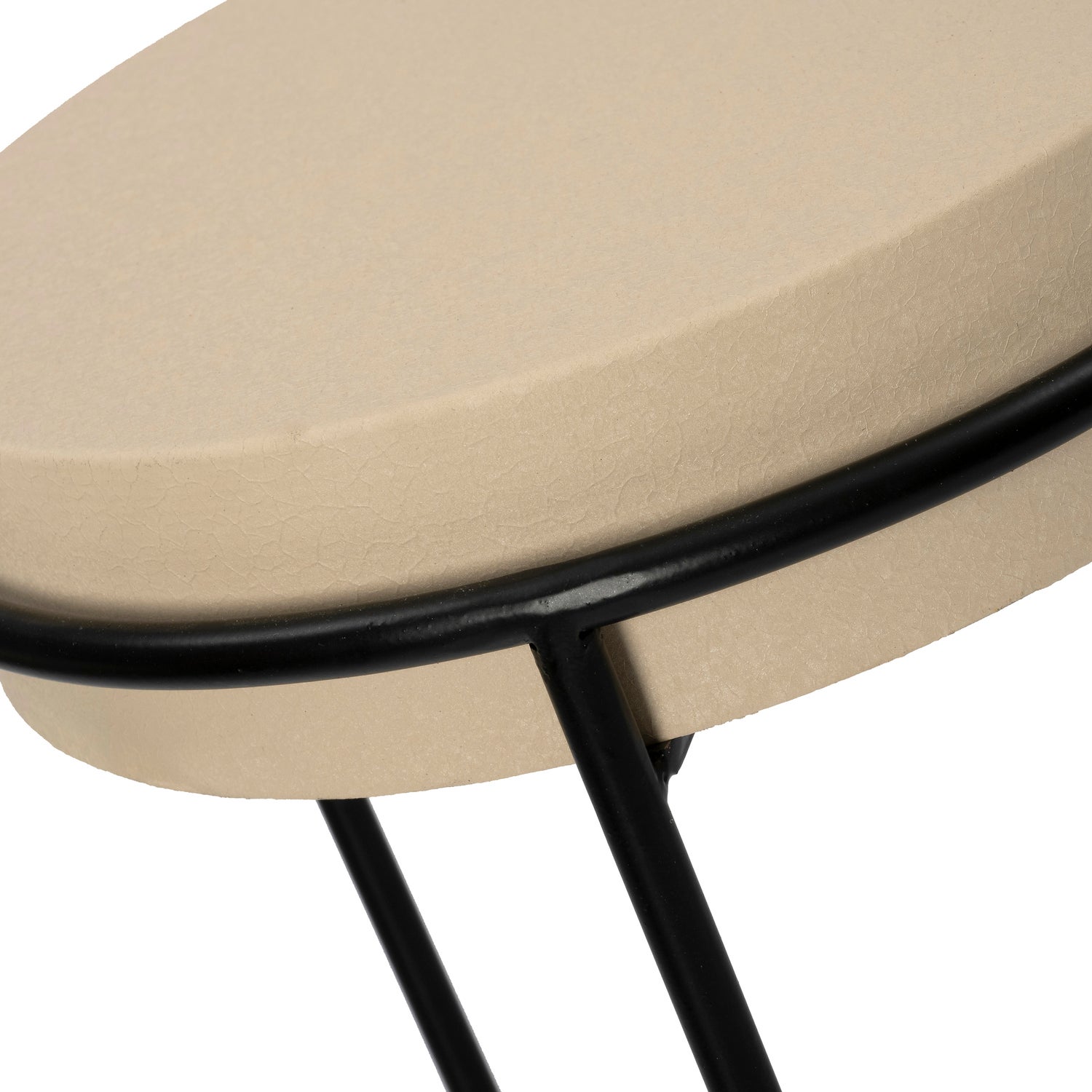 Intratuin bijzettafel Bruno beige D 23,5 H 75 cm