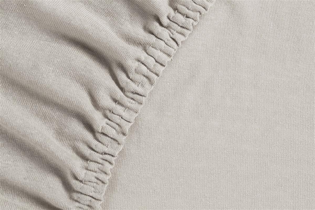 Ambiante Jersey - Hoeslaken - 160x200|210 - Gebroken wit