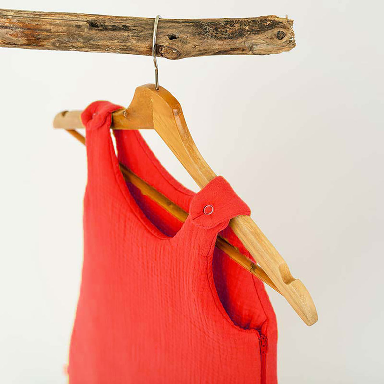 Papate Gigoteuse Hiver en Coton Bio fraise - 70x90 cm