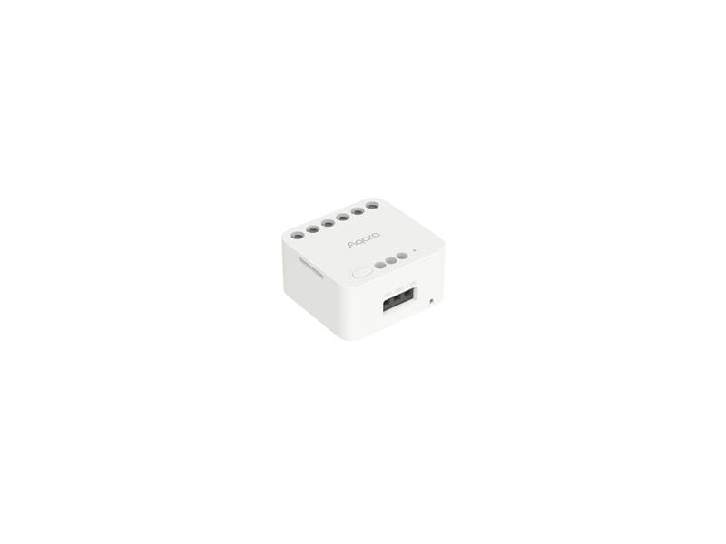 Aqara Dual Relay Module T2 Weiss, 100-250 V, 10A 50/60 Hz Zigbee 3.0 Doppelkanal-On/Off-Modul