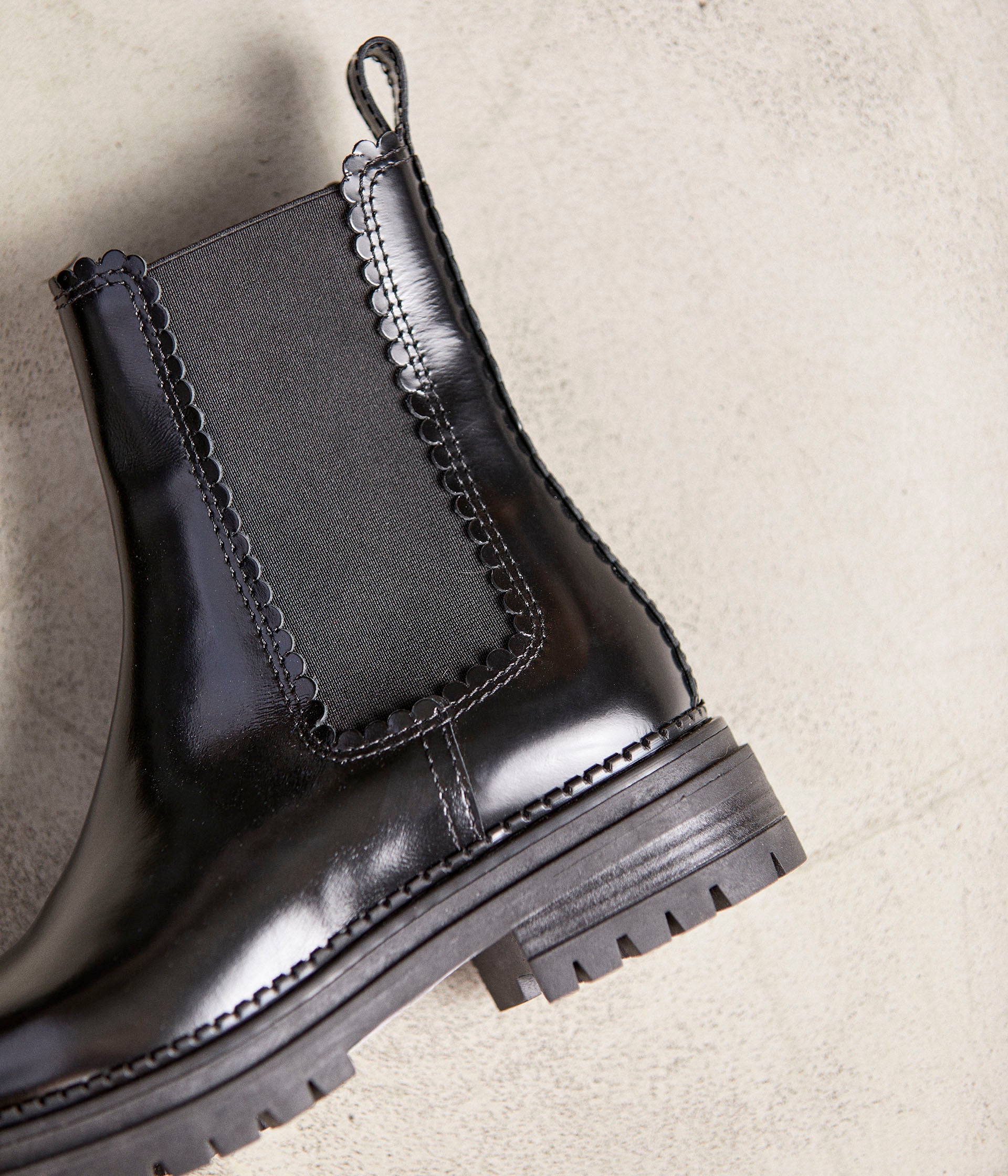Boots noir verni Harmonie