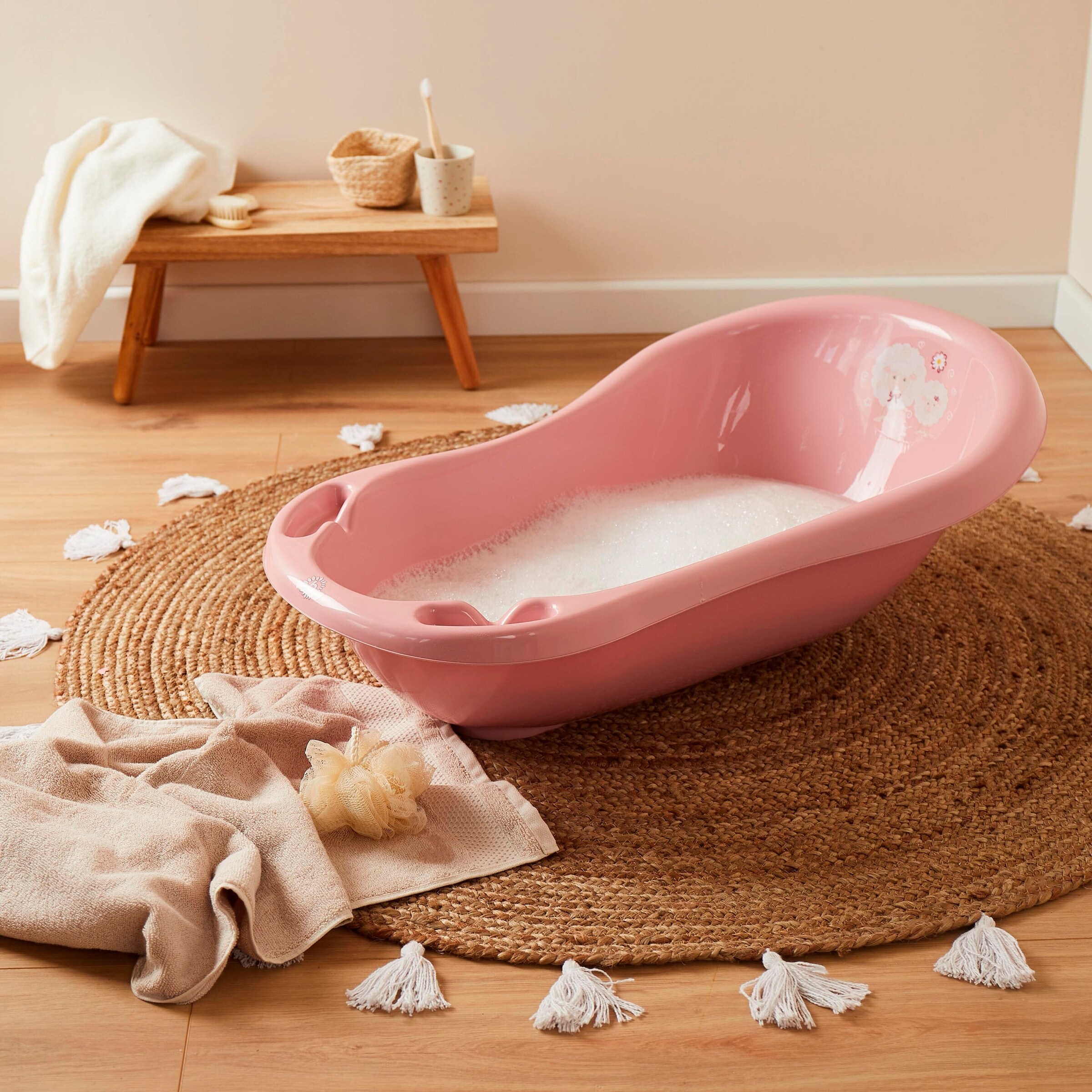 Bieco Babybadewanne 84 cm Rosa