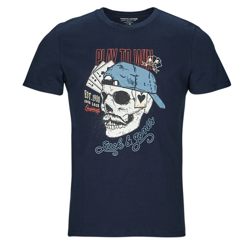 Jack & Jones - JORROXBURY TEE SS CREW NECK - Marine