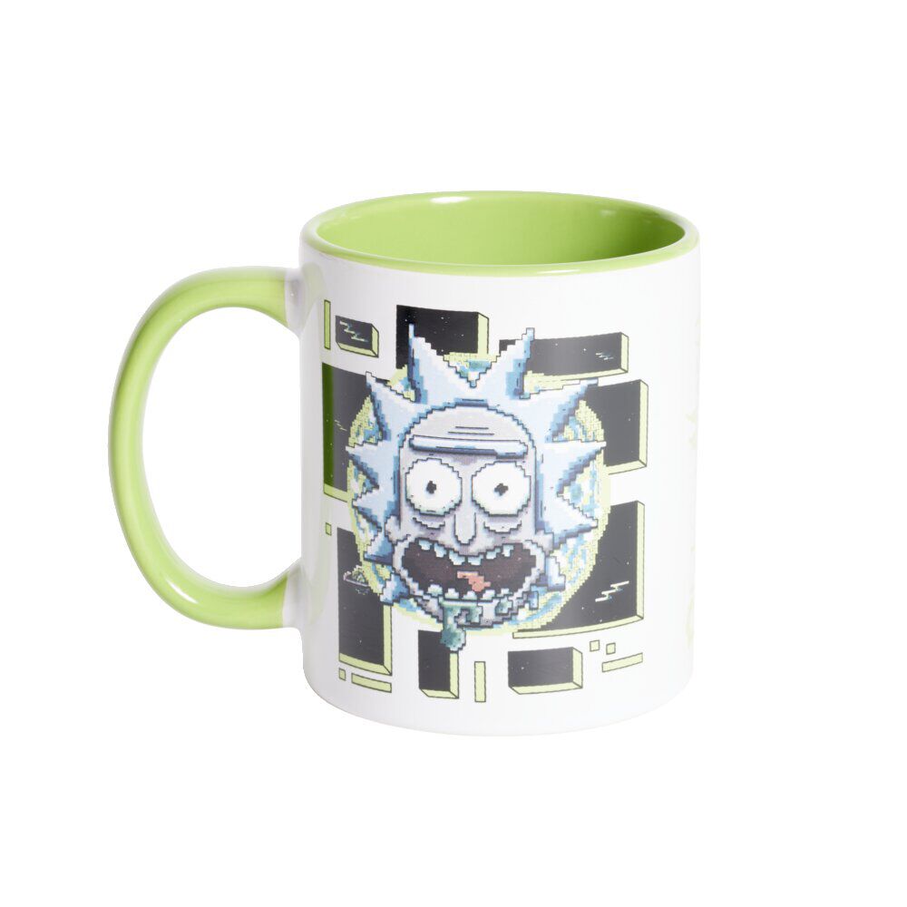 Mug Rick et Morty blanc et vert clair 315ml
