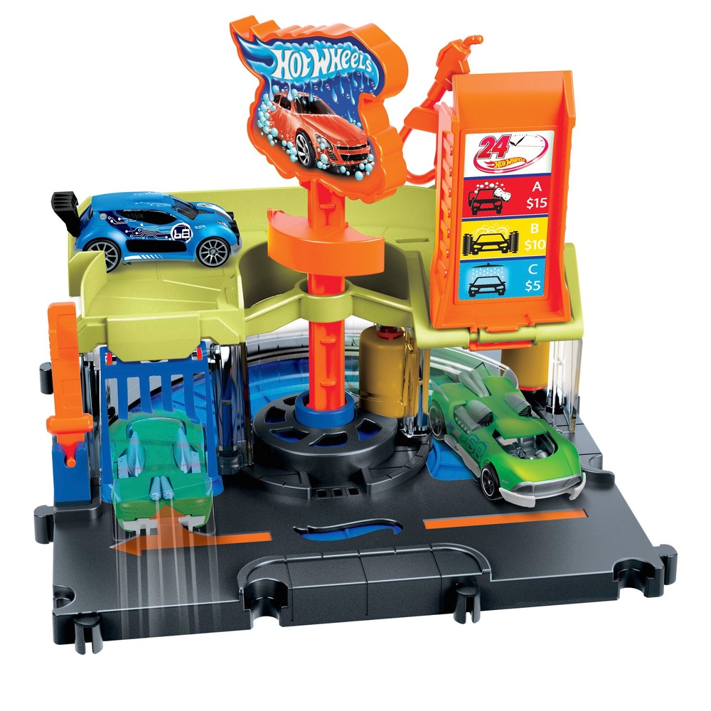 Hot Wheels City Downtown Express Autowaschanlage Spielset