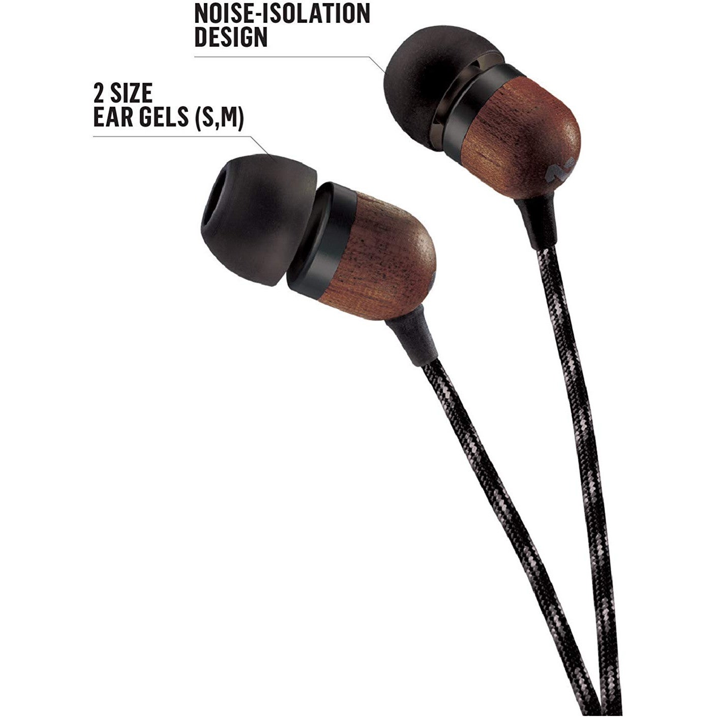 House of Marley Smile Jamaica Signature Black in-ear oordopjes