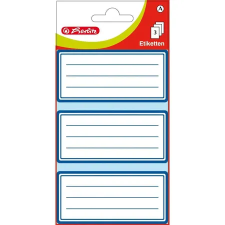 Herlitz Buchetiketten Klassisch, 9 Stück