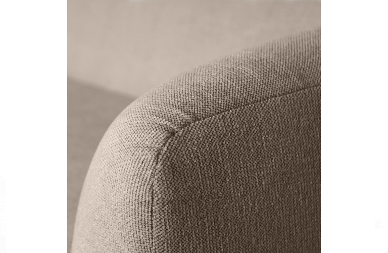 WOOOD Sloping 3-zits bank grijs/zwart melange