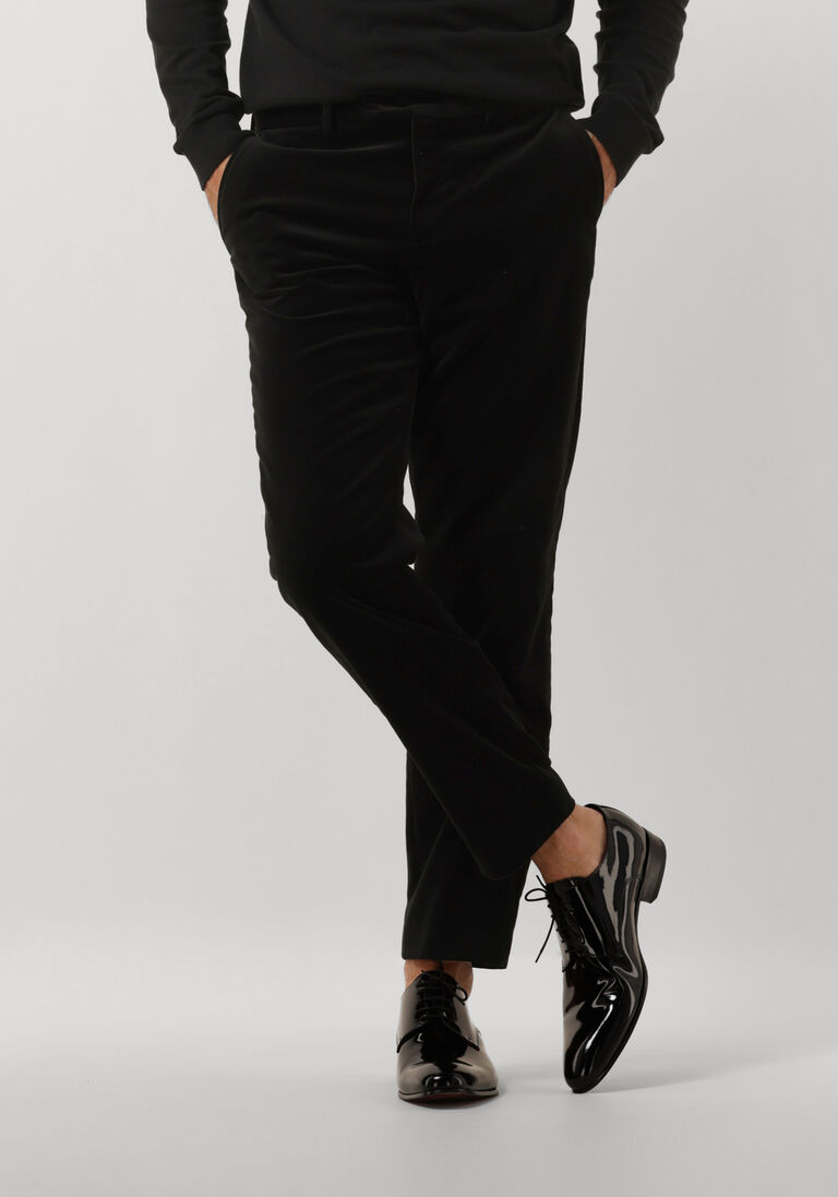 SELECTED HOMME zwarte selected homme pantalon slhslim-hale velvet trs