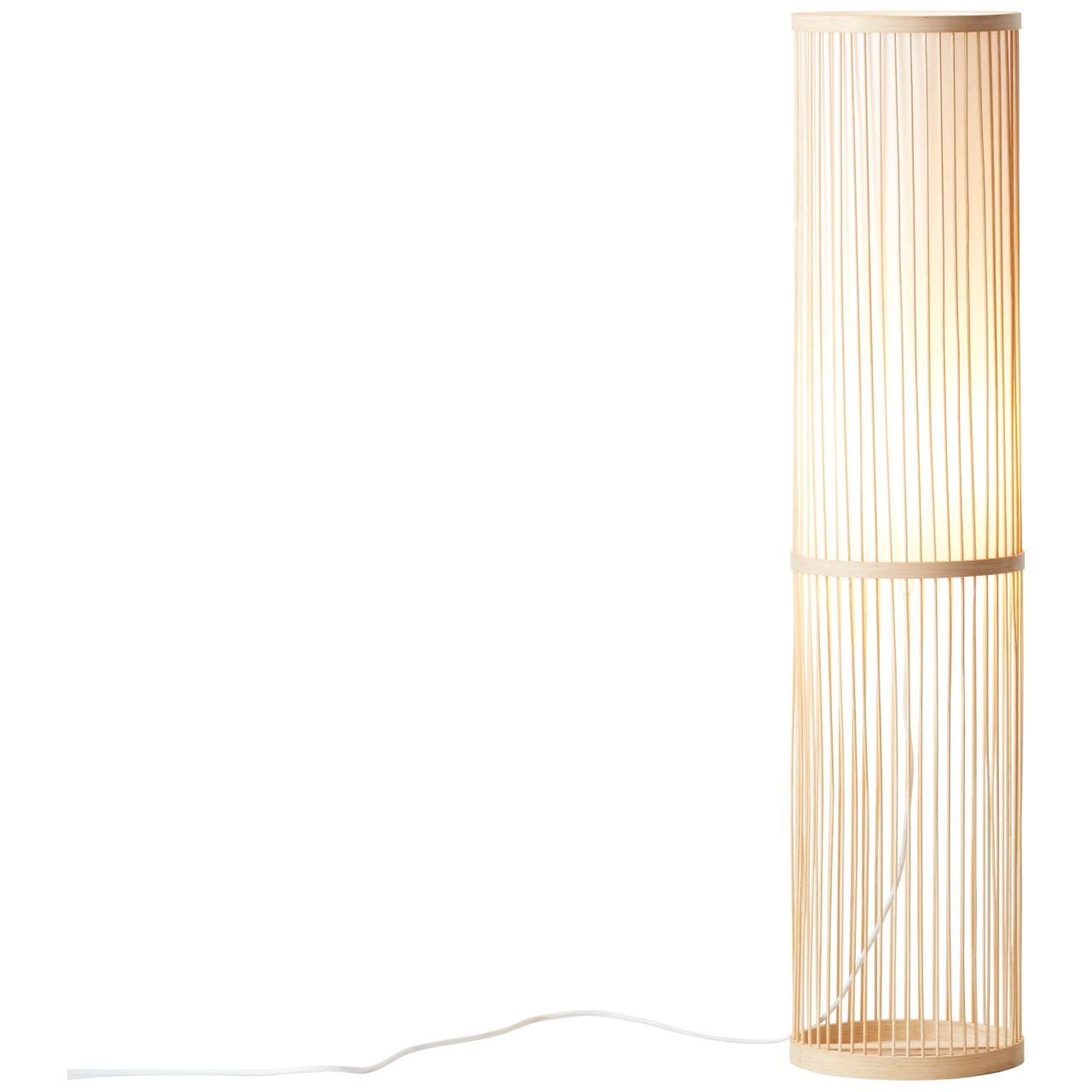 Brilliant Stehlampe »Nori« E27 1 Stk. Stehlampe 1flg natur/weiss