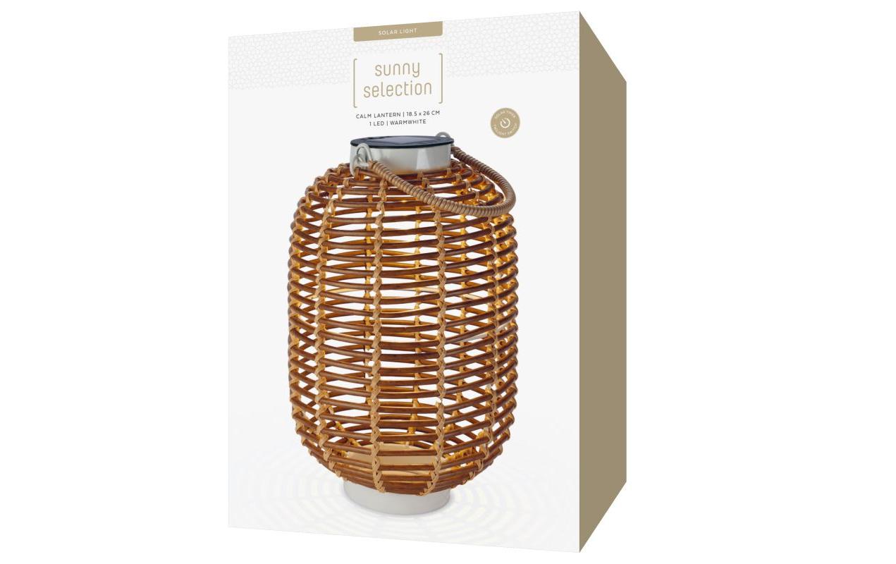 Solar Calm Lantern BraunDekolicht zum Aufstellen oder Aufhängen