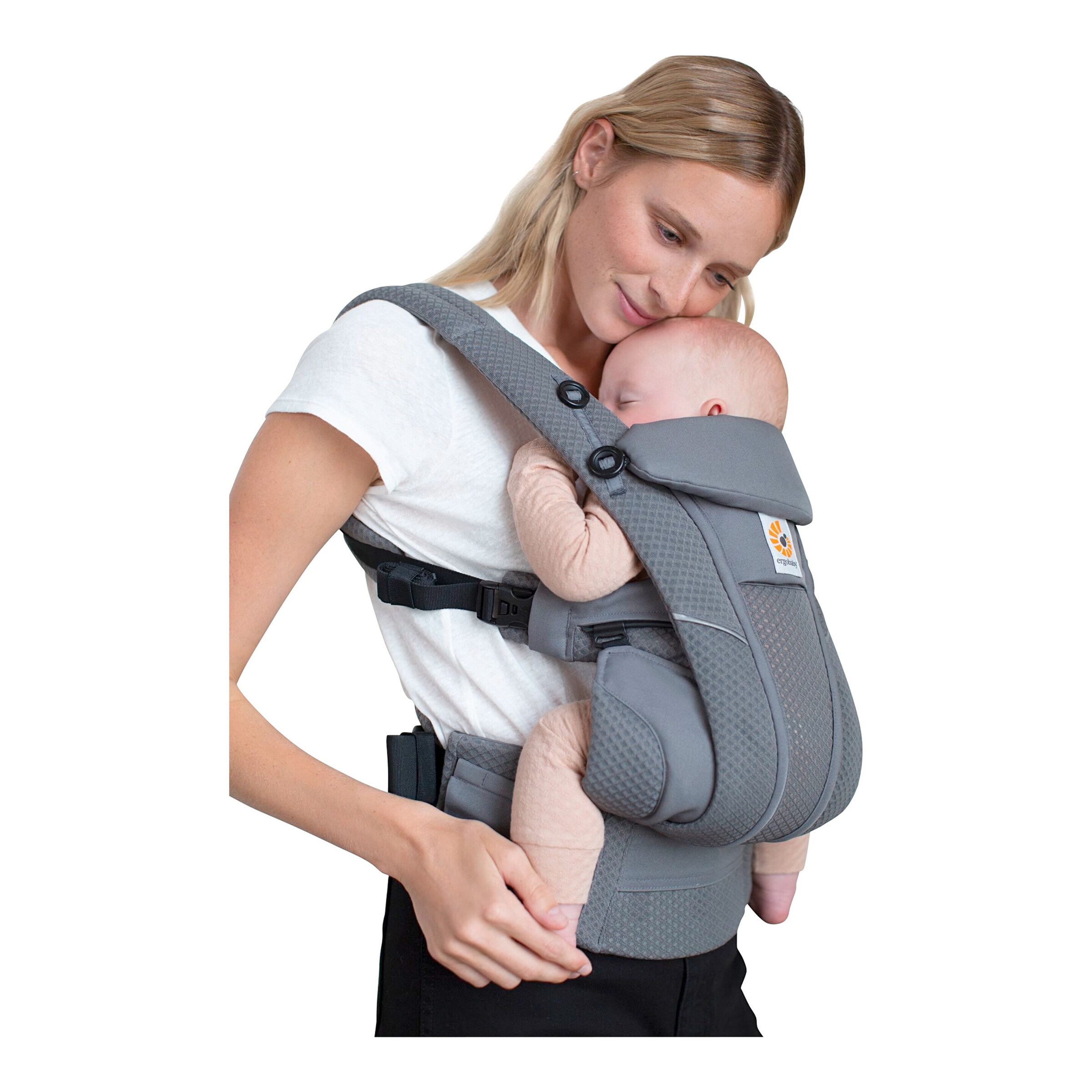 Ergobaby® - Omni Breeze Babytrage, 4 Tragepositionen Graphite Grey