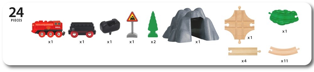 BRIO - Damplokomotiv-sæt