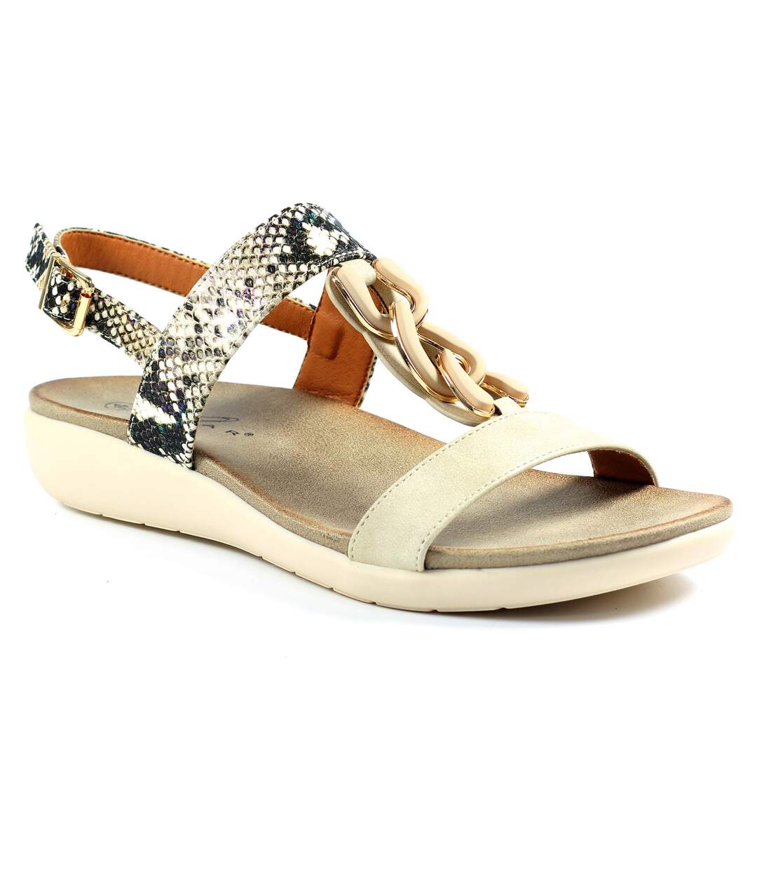 Lunar - Sandales BARDON - Femme (Beige) - UTGS512