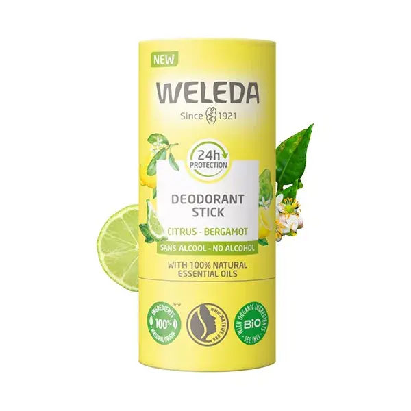 Desodorante em bastão Weleda Citrus Bergamot 50g