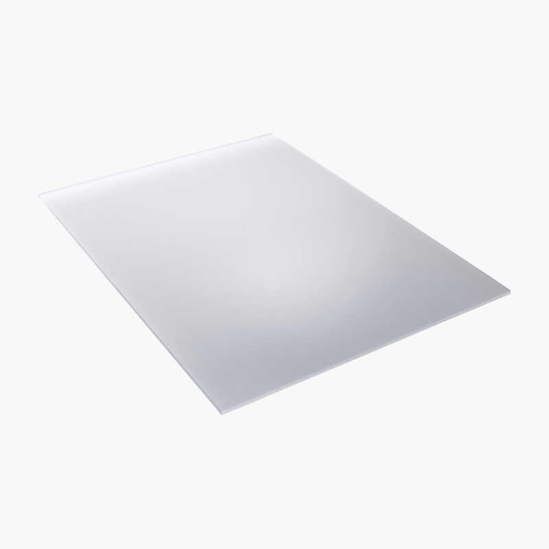 Akrylplast, opalhvit, 300 x 300 x 3 mm